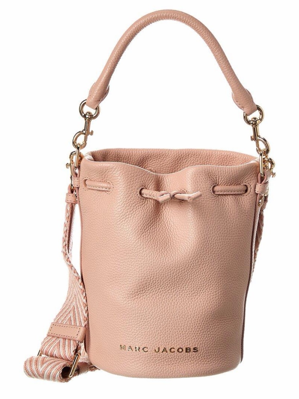 Marc Jacobs Blush Pink Leather Bucket Bag